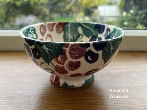 EMMA BRIDGEWATER SPONGEWARE GRAPEVINE FRENCH BOWL 1986/89 - FAB CONDITION - Picture 1 of 5