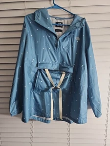 The North Face Fanorak Packable Rain Jacket Floral Aqua LARGE Windwall - Bild 1 von 12