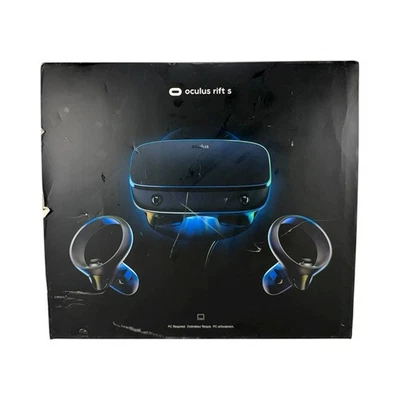 Oculus Rift S PC-Powered VR Gaming Headset with 2 Controllers and Cable in Box - Image 1 of 4