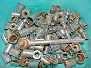 Lote de 95 enchufes 3/8 unidades - todos métricos - China/Tiawan baratos - todas las buenas herramientas - Imagen 1 de 5