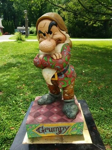 Rare Disney JIM SHORE Grumpy 23” Big Fig Statue "It’s All About The Attitude" - Picture 1 of 10