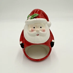 Holiday & Joy Weihnachtsmann Windlichthalter von Market Finds 6" hoch Weihnachten rot - Bild 1 von 2