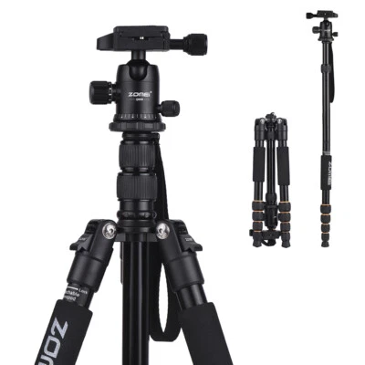 ZOMEI Q666 59inch Compact Travel Portable  Alloy  Tripod H1P1 - Image 1 of 4
