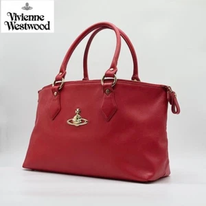 Vivienne Westwood Borse Tote Bags Orb Oro Ferramenta Pelle Rosso Donna - Foto 1 di 10