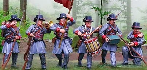 SAMMLER SHOWCASE BÜRGERKRIEG C11THS CONFEDERATE 11. MISSISSIPPE 6-FIGUREN-SET - Bild 1 von 1
