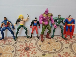 1997 Vintage DC Toy Lot Superman Green Lantern, Black Lightning, Aquaman - Picture 1 of 7