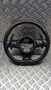VW GOLF R Flat Bottom Paddle Shift Steering Wheel DSG 5G0419091JL - Picture 1 of 7