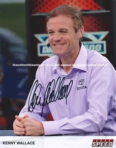 KENNY WALLACE AUTOGRAPHED TOYOTA RACING SPEED CHANNEL HERMINATOR NASCAR PHOTO - Picture 1 of 1