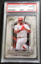 2008 U.D. PIECE OF HISTORY KEN GRIFFEY JR. #26 REDS HOF POP 18 