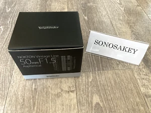 Voigtlander NOKTON Vintage Line 50mm F1.5 Aspherical II Plata MC VM con Caja【NUEVO】 - Imagen 1 de 4