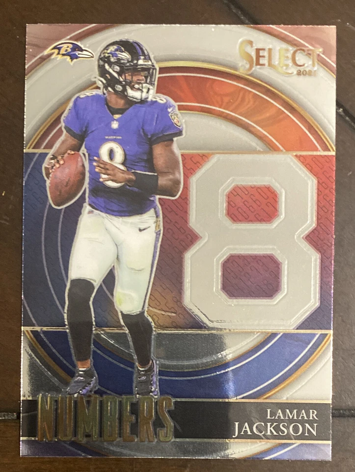 2021 Panini Select Lamar Jackson NUMBERS Insert #SN-5 Baltimore Ravens 🔥🔥 - Image 1 of 2