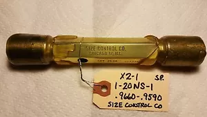 SET PLUG Gage 1 - 20 NS-1 SIZE CONTROL CO RING SETTING GAUGE 1E1047 - Picture 1 of 1