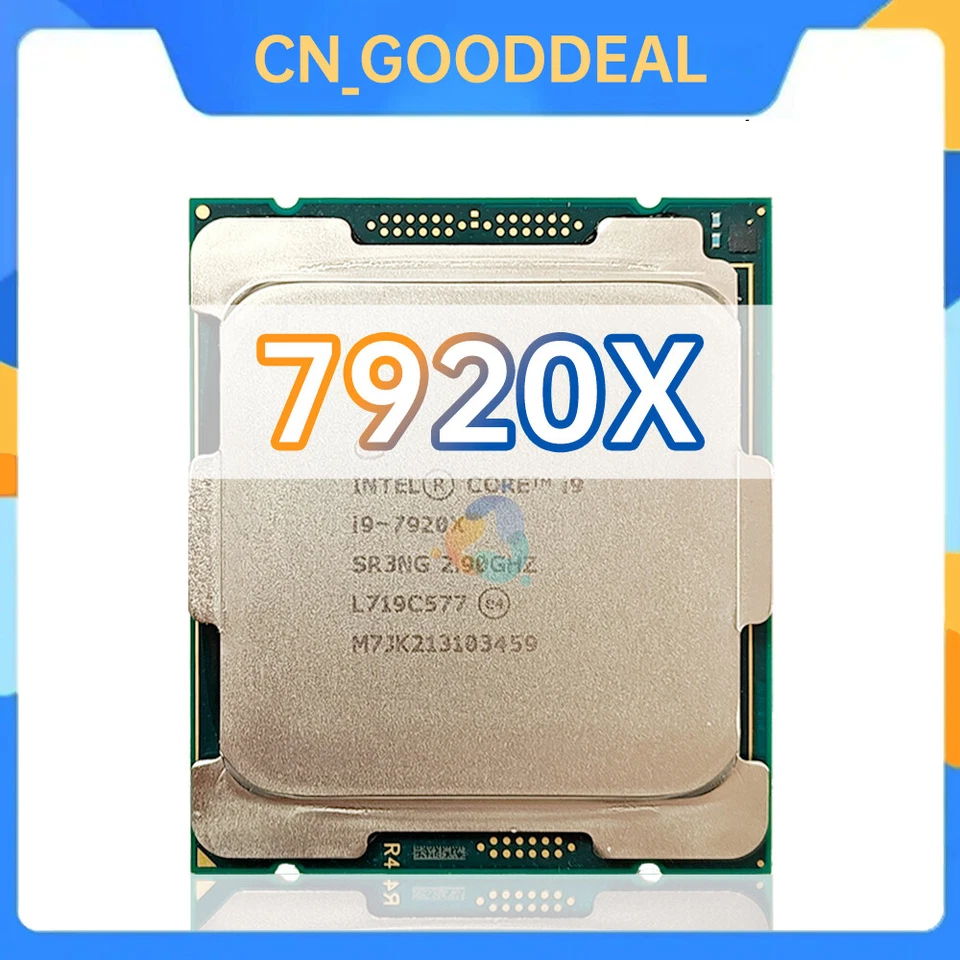 Intel Core i9-7920X SR3NG 2.9GHz 12Cores 24Threads 16.5MB 140W LGA2066 X299 CPU - Image 1 of 1