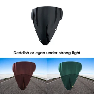 Black Windshield Windscreen Fit For Motorcycle Honda CBR600 F4i 2001-2008 2002 - Picture 1 of 8