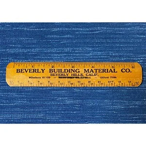 Vintage Beverly Hills California Building Material Advertising 6" Ruler 995A - Picture 1 of 2