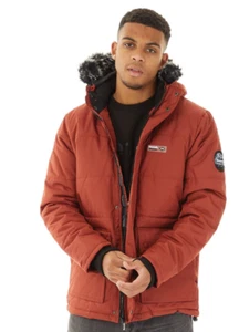 Bench Mens Koufax Jacket Sepia ORANGE WINTER WALKING LEISURE HOLIDAY UK SMALL - Picture 1 of 5