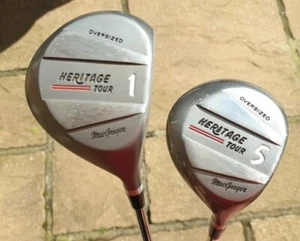 Macgregor Heritage Tour 1 And 5 Woods Steel Shafts Right Handed - Picture 1 of 13
