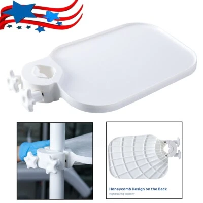 Dental Post Mounted Shelf Tray Scaler Instrument Tray Dentistry Chair Accessory - Image 1 of 4