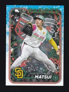 2024 Topps Holiday #H191 YUKI MATSUI RC San Diego Padres ROOKIE CARD - Picture 1 of 2