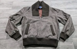 Vintage 80s Manhattan Bomber Jacket Brown Mens Size 42 - Picture 1 of 10