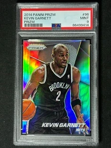 2014 Panini Prizm Silver Kevin Garnett #96 PSA 9 MINT Timberwolves Nets SP POP 4 - Bild 1 von 2