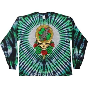 Celtic Tie Dye Grateful Dead Long Sleeve shirt Shamrock size Large Dead Shamrock - Picture 1 of 3