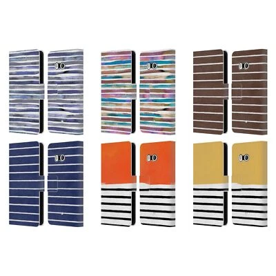 OFFICIAL NINOLA STRIPES LEATHER BOOK WALLET CASE FOR HTC PHONES 1 - Image 1 of 4