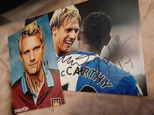 2 Signed Colour Photos Radoslav Kovac West Ham United., Benni McCarthy - Picture 1 of 8