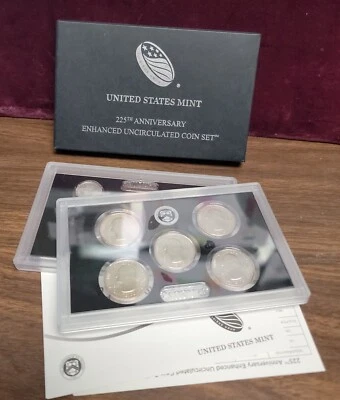2017 S United States Mint 225th Anniversary Enhanced Uncirculated Coin Set  - Image 1 of 4