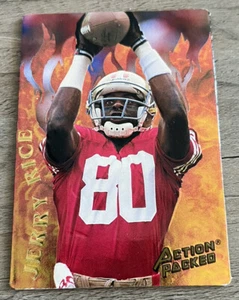 1994 Action Packed Catching Fire #1 Jerry Rice 49'ers - Picture 1 of 2