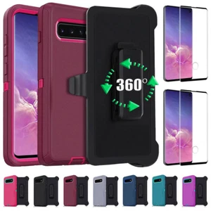 Für Samsung Galaxy S10/S10+/S10e Hülle Hybrid Hard Clip Cover mit Displayschutz - Bild 1 von 54