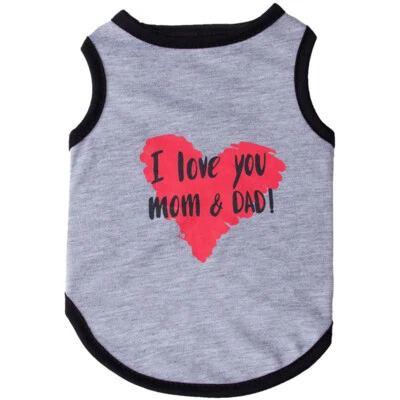 Pet Cat Puppy Small Dog Vest T Shirt Coat Clothes Apparel Thin Shirt Costume↔ - Image 1 of 4