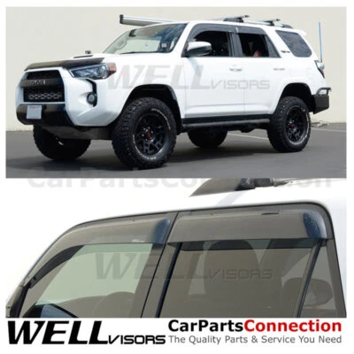 Viseras de ventana WellVisors 10-24 para Toyota 4Runner deflectores laterales protector Foto 1 de 4