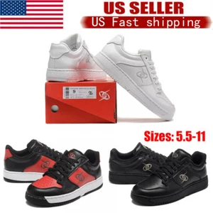 Womems Mens Low Casual Sports Shoes Full Grain Cattle Leather Shoes US Shoe Size - Picture 1 of 65