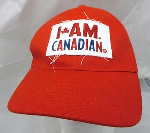 I am Canadian beer baseball cap hat adjustable snapback red brewery - Picture 1 of 3