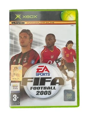 FIFA FOOTBALL 2005 05 MICROSOFT XBOX CLASSIC PAL ITA ITALIANO ORIGINALE COMPLETO - Immagine 1 di 4