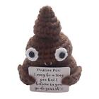 Inspired Toy Crafts Gift With Positivity Affirmation Card Positive Poo Knitted