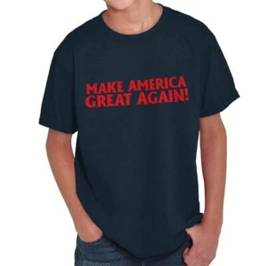 Make America Great Again Donald Trump USA Unisex Kids Youth Crew T Shirts - Picture 1 of 6