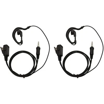 2 Pack Earpiece Headset PTT Mic for Yaesu Vertex VX-6R 7R 6E 7E 120 127 170 177 - Image 1 of 4