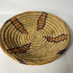 MORROCCAN HAND WOVEN BASKET 14” GREAT CONDITION - Picture 1 of 11