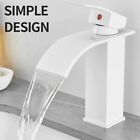 Bathroom Basin Faucet Waterfall Deck Mounted Cold And Hot Water Mixer Tap