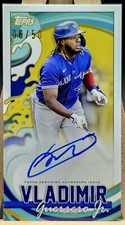 2022 Topps Rip Mini VLADIMIR GUERRERO JR. ON-CARD AUTO SP#/50 TORONTO BLUE JAYS