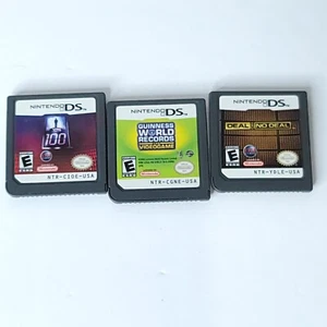 Lot of 3 Nintendo DS Deal Or No Deal 100 Guinness World Records Video Games - Picture 1 of 4