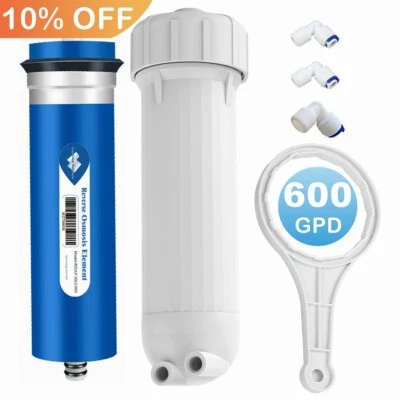 MEMBRANE SOLUTIONS 600 GPD RO Membrane Maple Syrup Water Filter Reverse Osmosis System Replacement