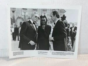 FOTO DE PRENSA DE JAMES BOND 007 A VIEW TO A KILL CHRISTOPHER WALKEN/GRACE JONES 8x10 - Imagen 1 de 1