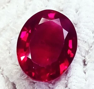 Piedra preciosa suelta forma ovalada 20,90 quilates rubí rojo natural certificado - Imagen 1 de 6