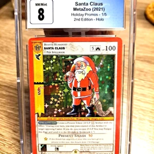 2021 Metazoo Promo Santa Claus - Holo Christmas 2020 2nd Edition CGC NM 8 - Bild 1 von 2