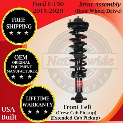 Puntal delantero izquierdo Monroe genuino OEM para Ford F-150 2015-2020 2x2 Warra de por vida. Foto 1 de 4