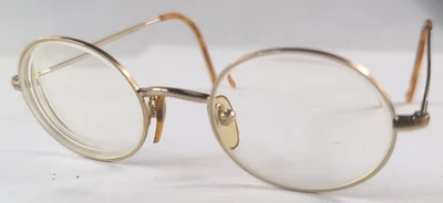 Vintage Giorgio Armani Eyeglasses Frame 134 743, Unisex Gold Full Rim 47-20-140 - Image 1 of 4
