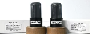 6SN7GT RCA Black Coated Glass Made in U.S.A AVO TYPE 160 Tested QTY 1MP - Picture 1 of 6